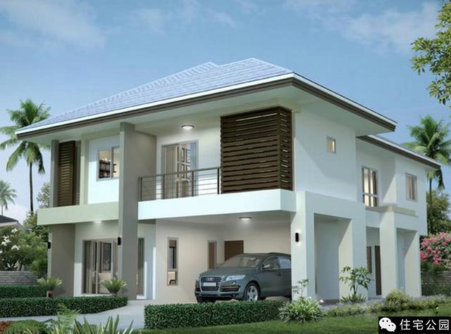 2層別墅戶型，5室2廳，雙車庫