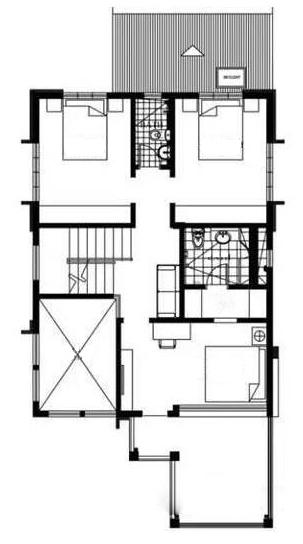 現(xiàn)代別墅，開放式廚房，4個臥室！