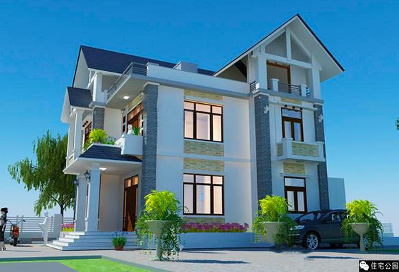 14X11米2層別墅，小院、泳池、菜園，內(nèi)外兼修