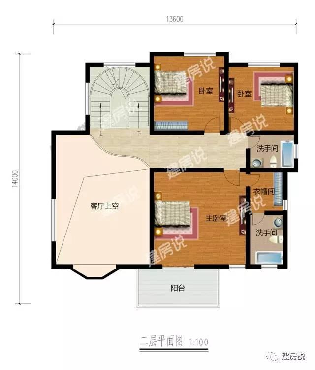 挑空客廳三層農(nóng)村別墅，既經(jīng)濟(jì)又美觀兩不誤
