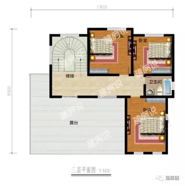 挑空客廳三層農(nóng)村別墅，既經(jīng)濟(jì)又美觀兩不誤