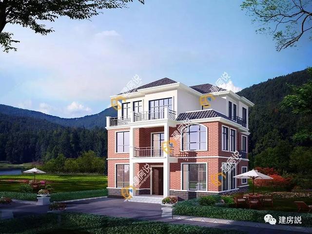 這款三層農村別墅漂亮大氣，讓村里鄉(xiāng)親都羨慕的戶型