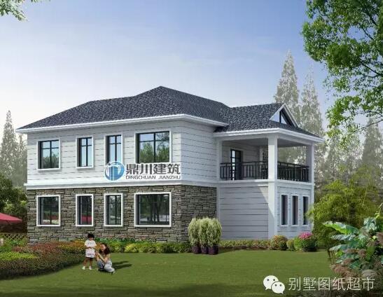 15.5米×12.5米美式鄉(xiāng)村小別墅，你們猜猜多少錢？