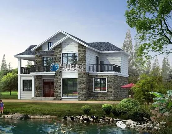 15.5米×12.5米美式鄉(xiāng)村小別墅，你們猜猜多少錢？