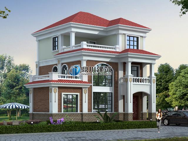 三層落地窗小別墅，這建出來的效果沒得挑，30萬就可以建