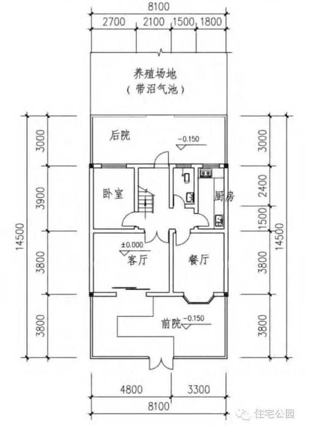 宅基地面寬??？這10套戶型面寬8m隨便挑一套回村建！