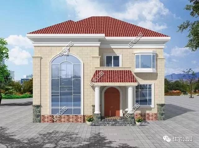 造價25萬的農(nóng)村別墅12X14米，同一布局，兩種外觀可選！