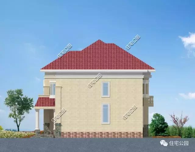 造價25萬的農(nóng)村別墅12X14米，同一布局，兩種外觀可選！