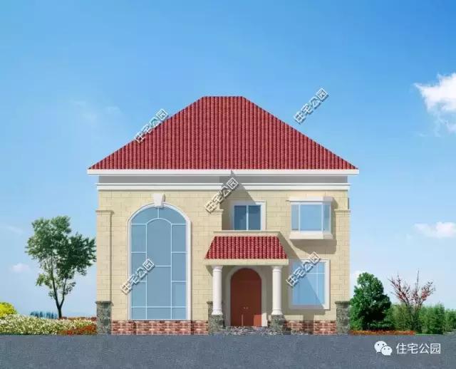 造價25萬的農(nóng)村別墅12X14米，同一布局，兩種外觀可選！