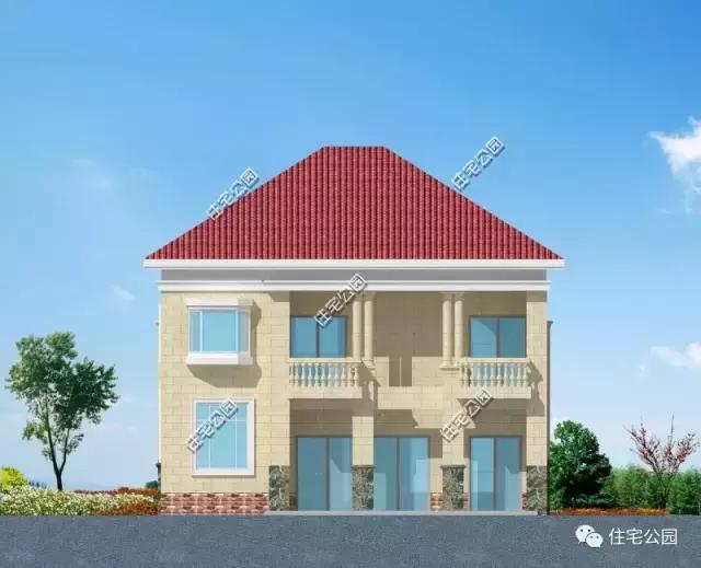 造價25萬的農(nóng)村別墅12X14米，同一布局，兩種外觀可選！