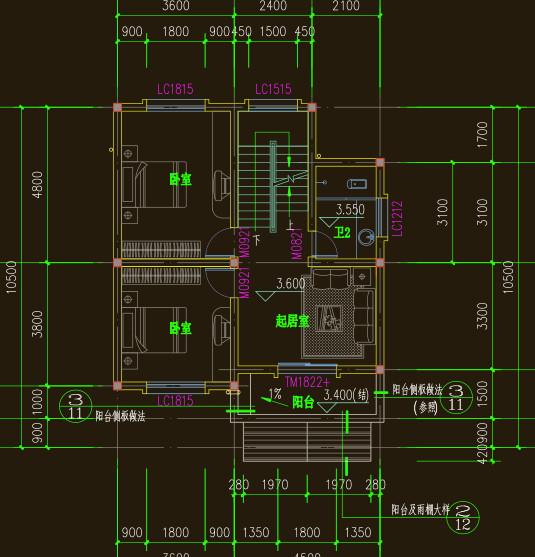 簡單三層農(nóng)村自建房20萬可建，8x10米 帶堂屋