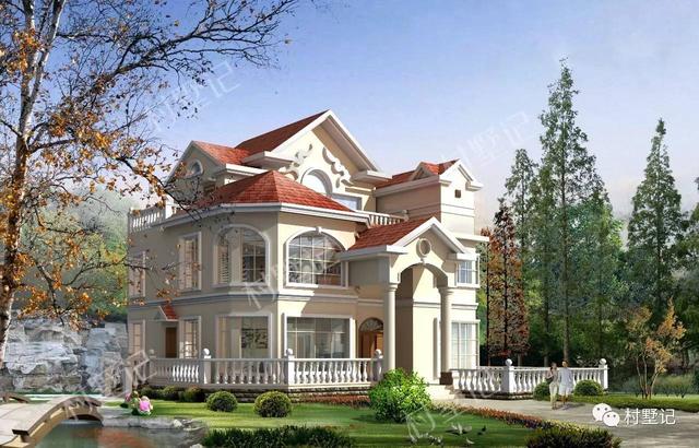 三層大氣歐式農(nóng)村別墅，絲毫不輸城里