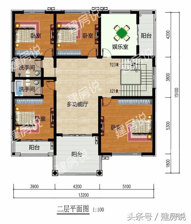 湖北黃岡丈母娘都喜歡的三層農(nóng)村別墅經(jīng)典戶型