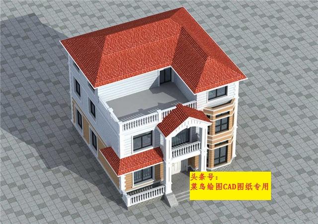 26萬(wàn)建3層別墅！外觀造型簡(jiǎn)潔，平面布置緊湊，采光通風(fēng)良好