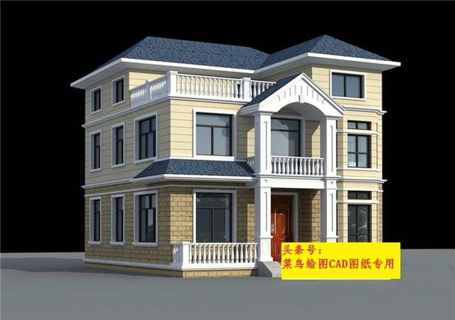 26萬(wàn)建3層別墅！外觀造型簡(jiǎn)潔，平面布置緊湊，采光通風(fēng)良好