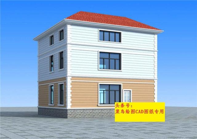 26萬(wàn)建3層別墅！外觀造型簡(jiǎn)潔，平面布置緊湊，采光通風(fēng)良好