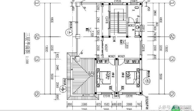 13米x9.8米三層農村自建別墅，農村歐式風正在興起