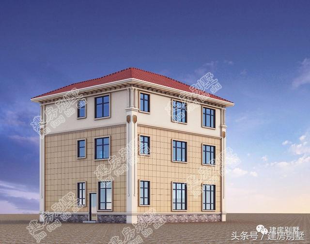 12.8×11.4米三層農(nóng)村別墅，多少人盼了一輩子就為這套房