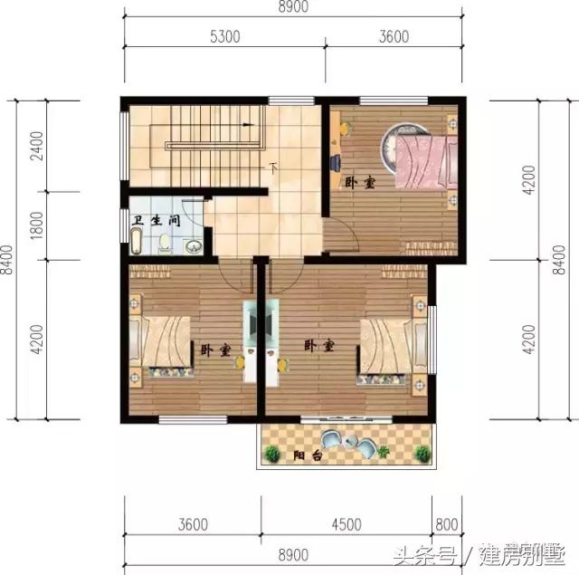 8.9×8.4米三層別墅，地基小有小的建法，照樣美觀