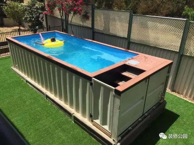 農(nóng)村別墅有庭院，上網(wǎng)買個(gè)集裝箱游泳池，下午就能游泳了