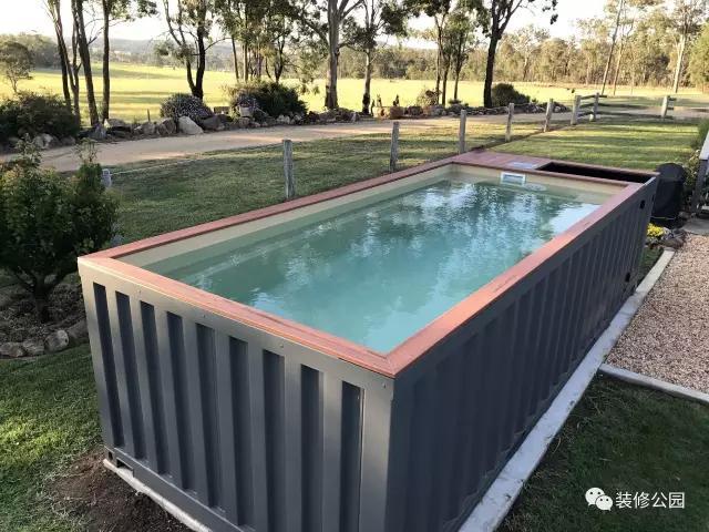 農(nóng)村別墅有庭院，上網(wǎng)買個(gè)集裝箱游泳池，下午就能游泳了
