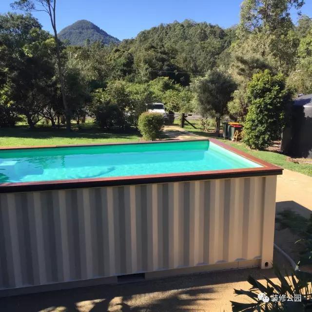農(nóng)村別墅有庭院，上網(wǎng)買個(gè)集裝箱游泳池，下午就能游泳了