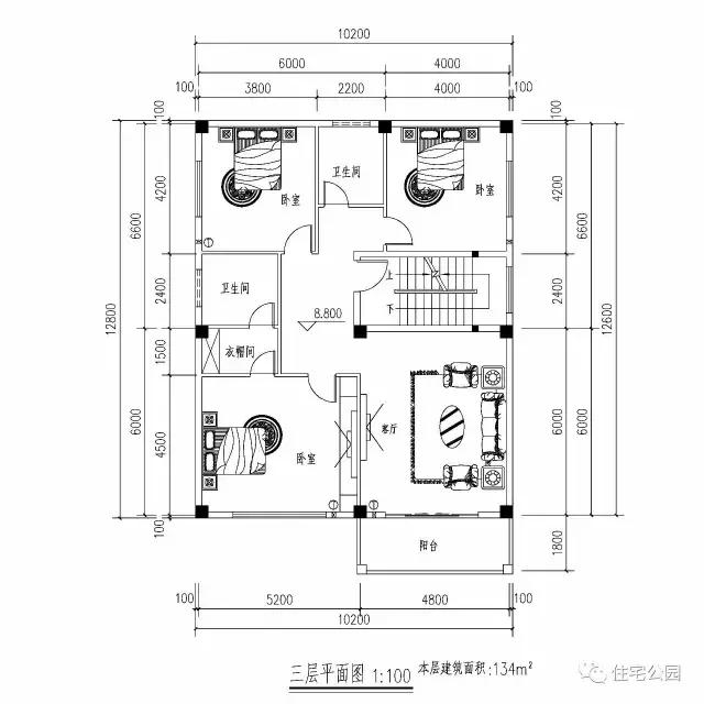 自建10X14米4層半戶型，祖孫同住不成問題，全圖！