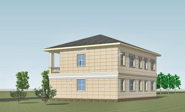 二層簡歐農(nóng)村鄉(xiāng)間別墅設計，造型優(yōu)雅，性價比高