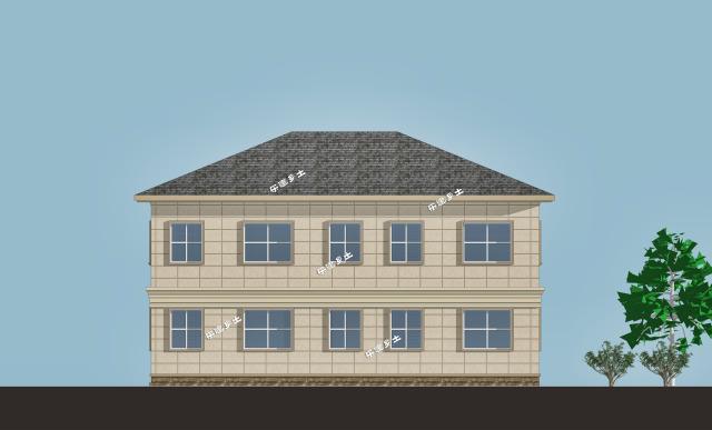 二層簡歐農(nóng)村鄉(xiāng)間別墅設計，造型優(yōu)雅，性價比高