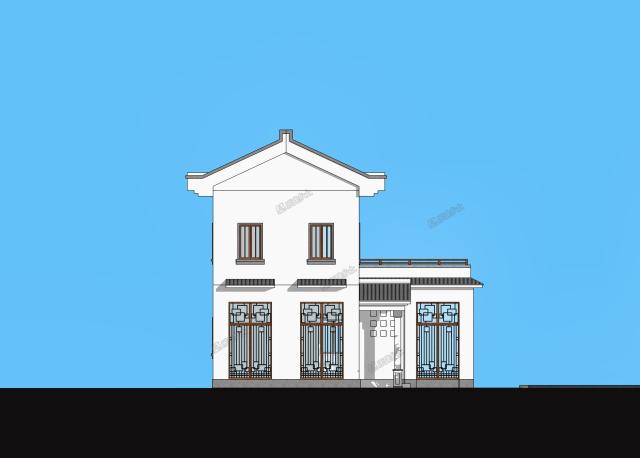 9.7x9米二層中式住宅，小巧不小氣