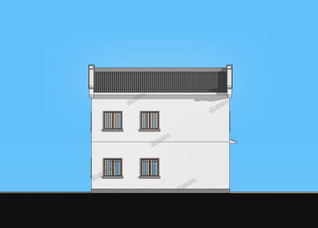 9.7x9米二層中式住宅，小巧不小氣