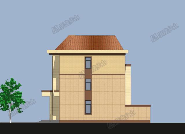 三層歐陸風(fēng)自建房設(shè)計(jì)，辦公+居住，布局設(shè)計(jì)實(shí)用合理