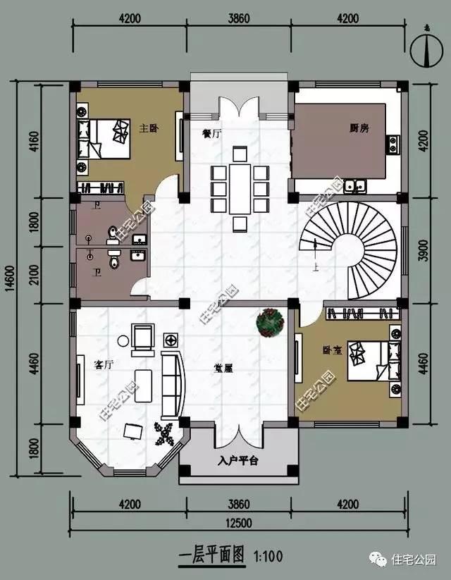 2套農(nóng)村別墅，客廳、堂屋都有，你建哪套？