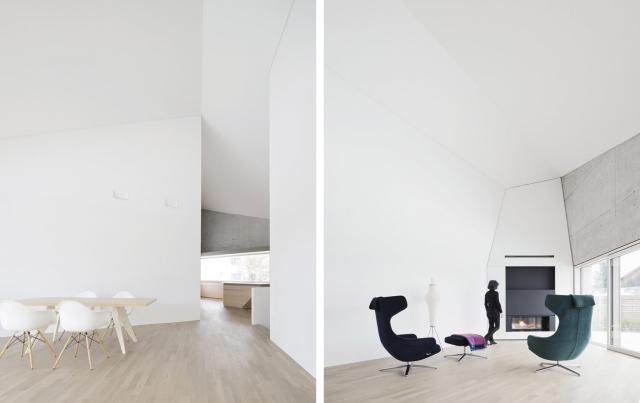 二層帶地下室極簡現(xiàn)代別墅設計，晶體外形獨具氣質(zhì)