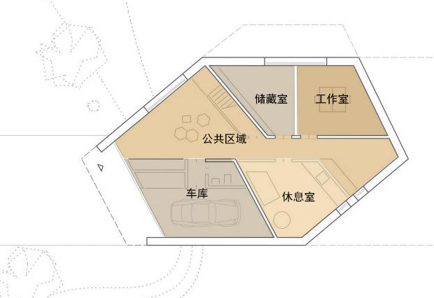 二層帶地下室極簡現(xiàn)代別墅設計，晶體外形獨具氣質(zhì)