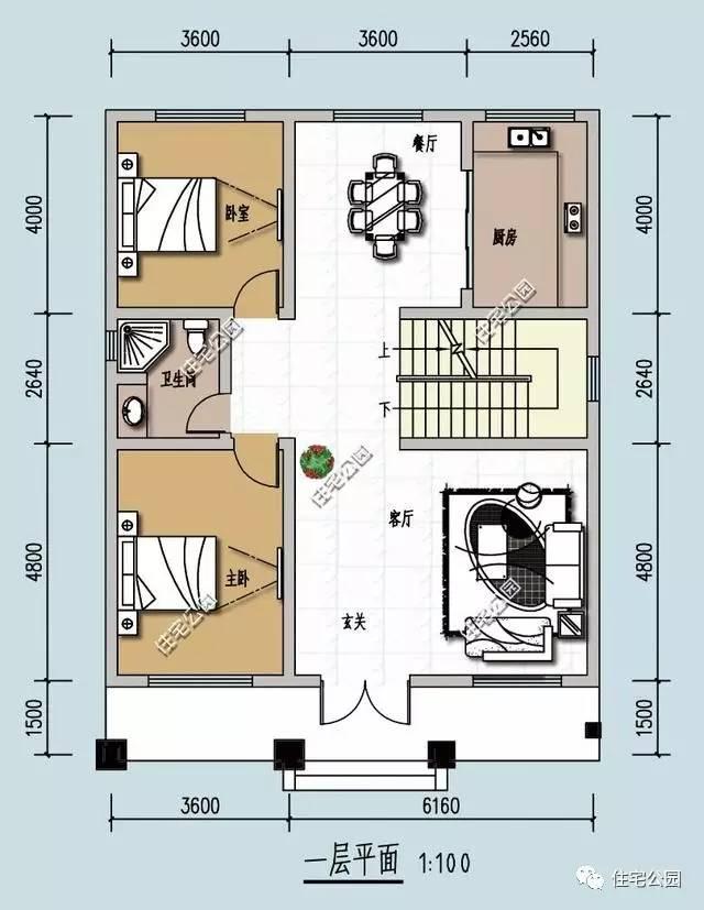 3套農(nóng)村自建房戶型，外觀要漂亮，顏色單調(diào)怎么行！