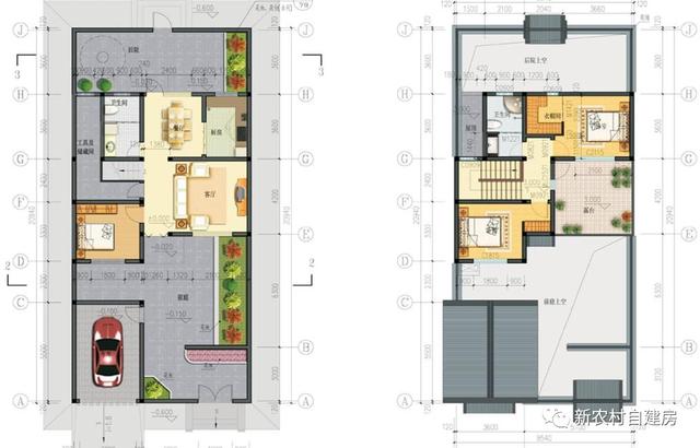 10套北方農(nóng)村平房設計圖，帶院子，25萬內(nèi)含造價表