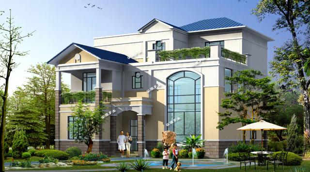 三層別墅效果圖合集，每種風(fēng)格都很不錯(cuò)