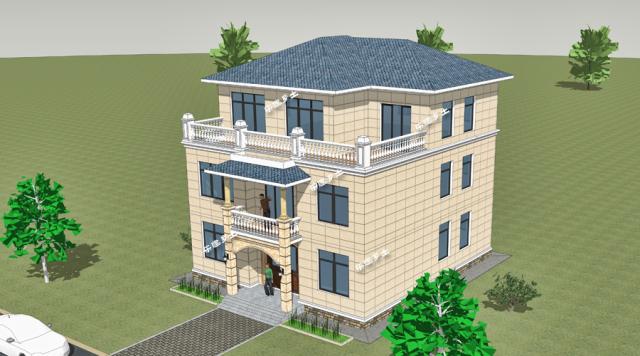 三層別墅效果圖合集，每種風(fēng)格都很不錯(cuò)