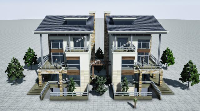 三層別墅效果圖合集，每種風(fēng)格都很不錯(cuò)