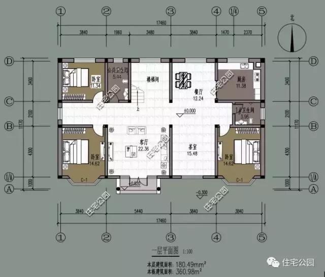 大面寬戶型，25萬(wàn)自建雙層獨(dú)棟農(nóng)村小別墅，全圖帶預(yù)算！