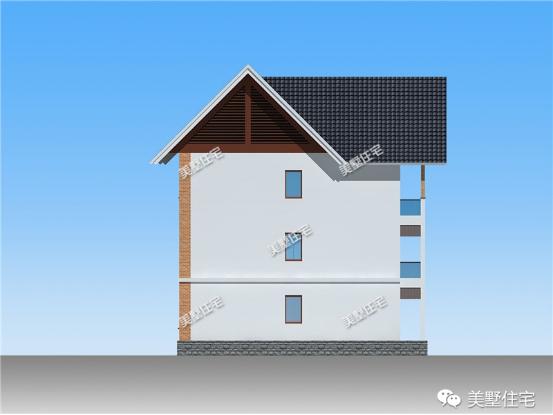 10X12米三層現(xiàn)代別墅圖，建在村里20年都難被超越，簡約的設(shè)計給人眼前一亮