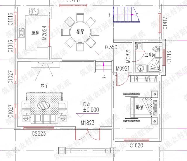 三層別墅建成效果圖：簡(jiǎn)單易建25萬(wàn)120㎡3廳5室4衛(wèi)帶落地窗套間帶露臺(tái)
