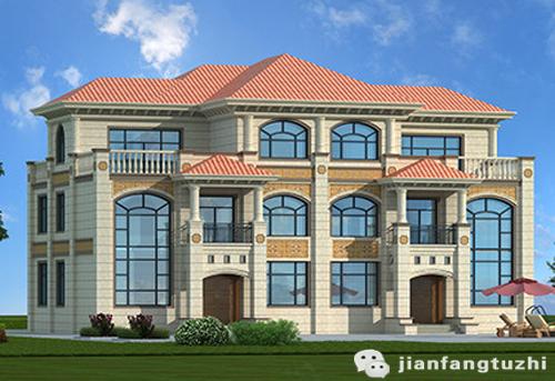 三層復(fù)式雙拼農(nóng)村別墅全套施工圖85萬22×13，單戶有2廳6室5衛(wèi)