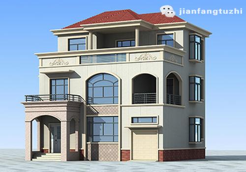 三層復式別墅全套Cad施工圖26萬3廳4室11×10帶車庫活動室涼亭