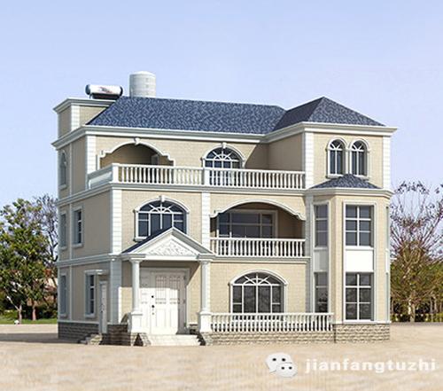 三層新農(nóng)村自建房設(shè)計(jì)圖45萬(wàn)3廳5室4衛(wèi)170㎡，美觀實(shí)用建筑結(jié)構(gòu)水電齊全