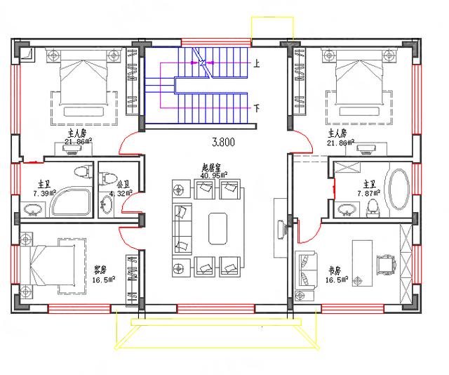 清雅簡(jiǎn)淡的三層徽派別墅圖50萬(wàn)3廳6室5衛(wèi)16×11帶中堂套房，因陋就簡(jiǎn)的樸素美