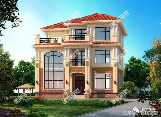 兩棟漂亮實(shí)用的三層別墅,第一棟外觀靚麗，第二棟大方婉約