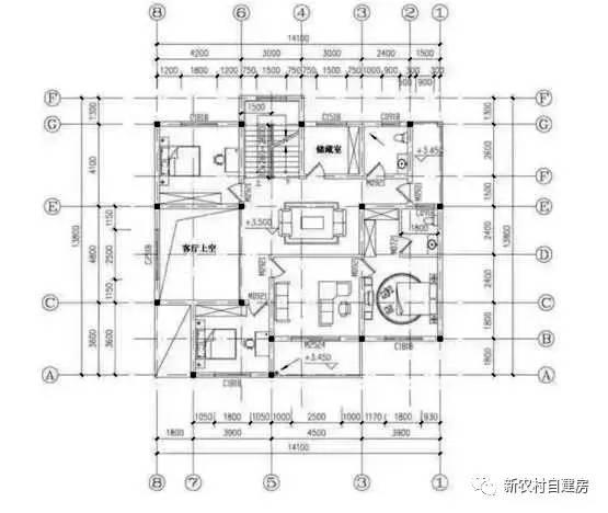 爸媽非要建堂屋，布局改了三四次，這下終于好了