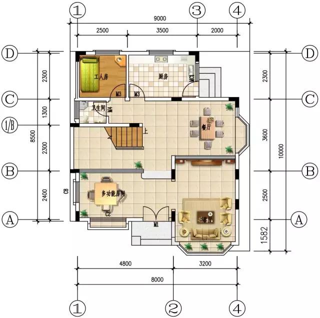 鄉(xiāng)村自建8*12米三層小別墅，僅需30萬！